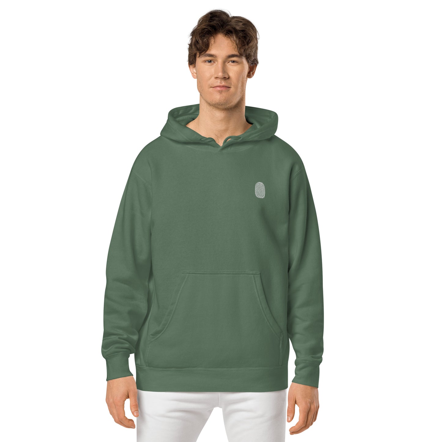 Anthromo Thumb Print Unisex pigment-dyed hoodie