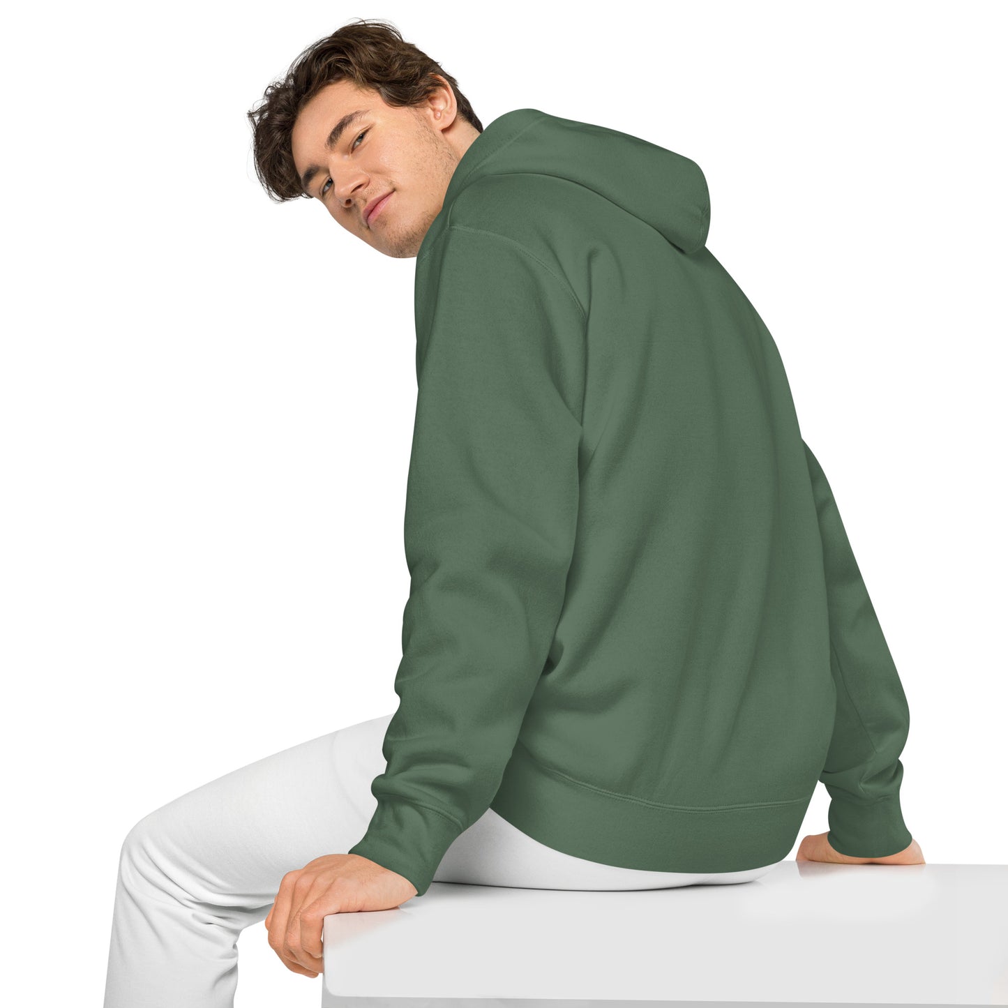 Anthromo Thumb Print Unisex pigment-dyed hoodie