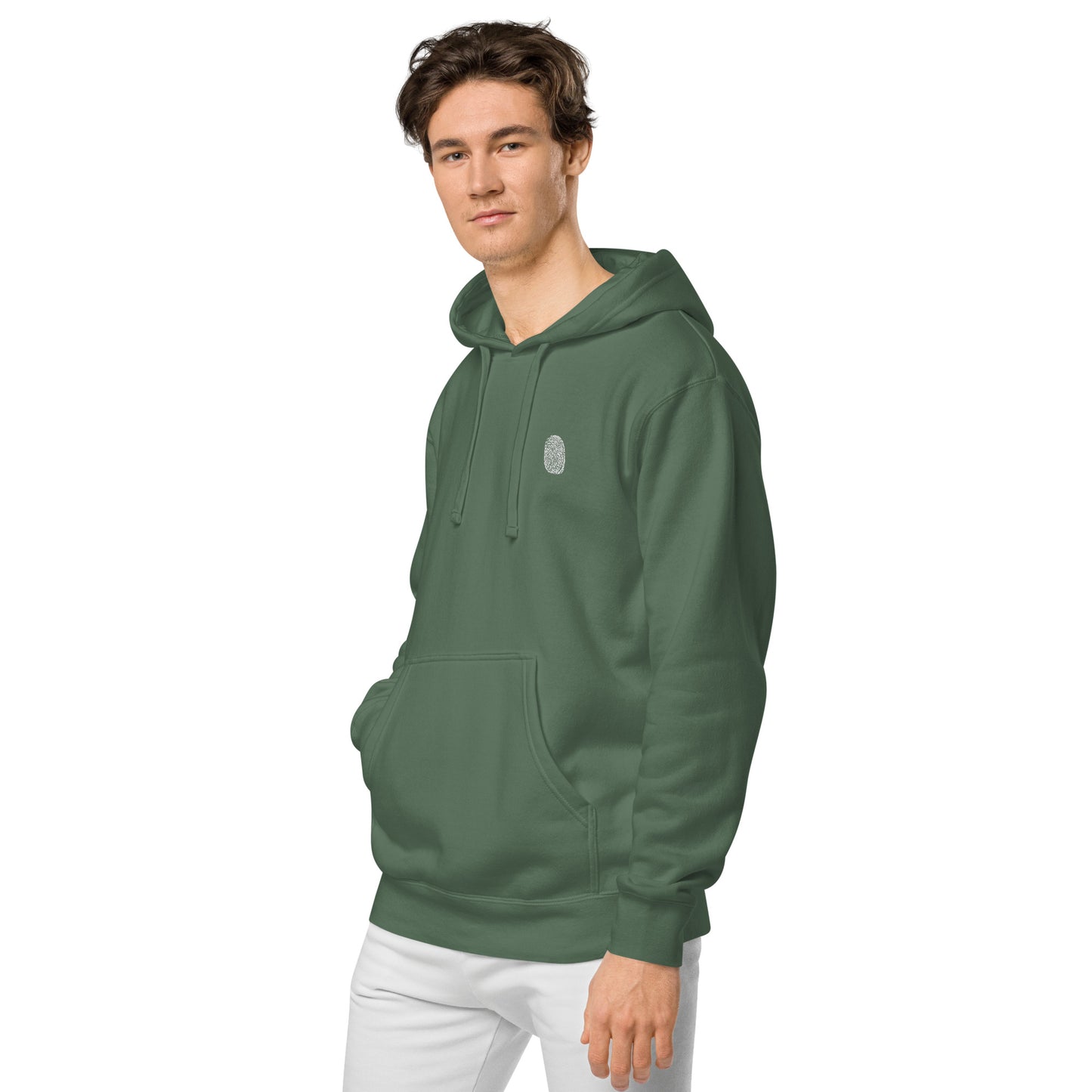 Anthromo Thumb Print Unisex pigment-dyed hoodie