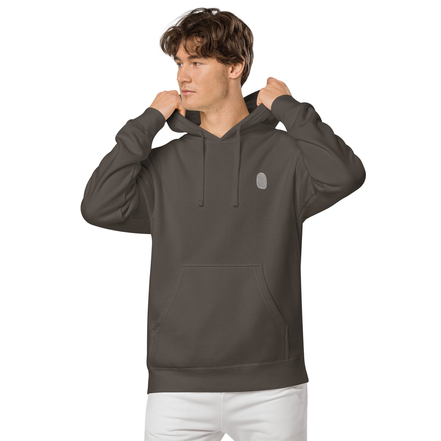 Anthromo Thumb Print Unisex pigment-dyed hoodie