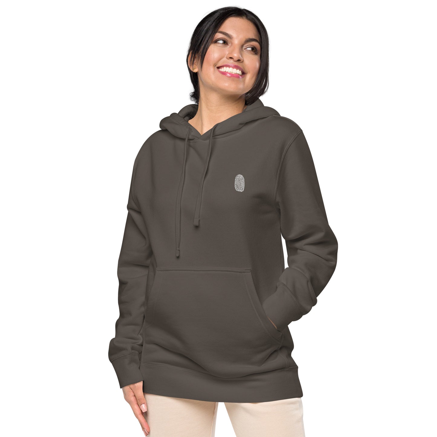 Anthromo Thumb Print Unisex pigment-dyed hoodie