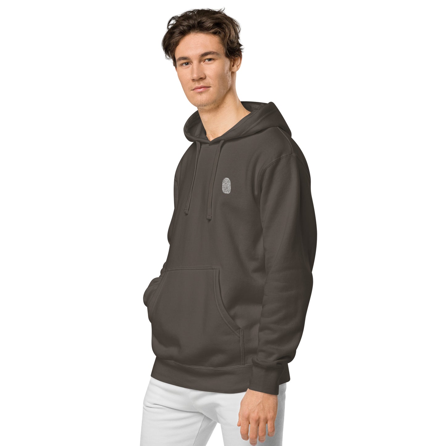 Anthromo Thumb Print Unisex pigment-dyed hoodie
