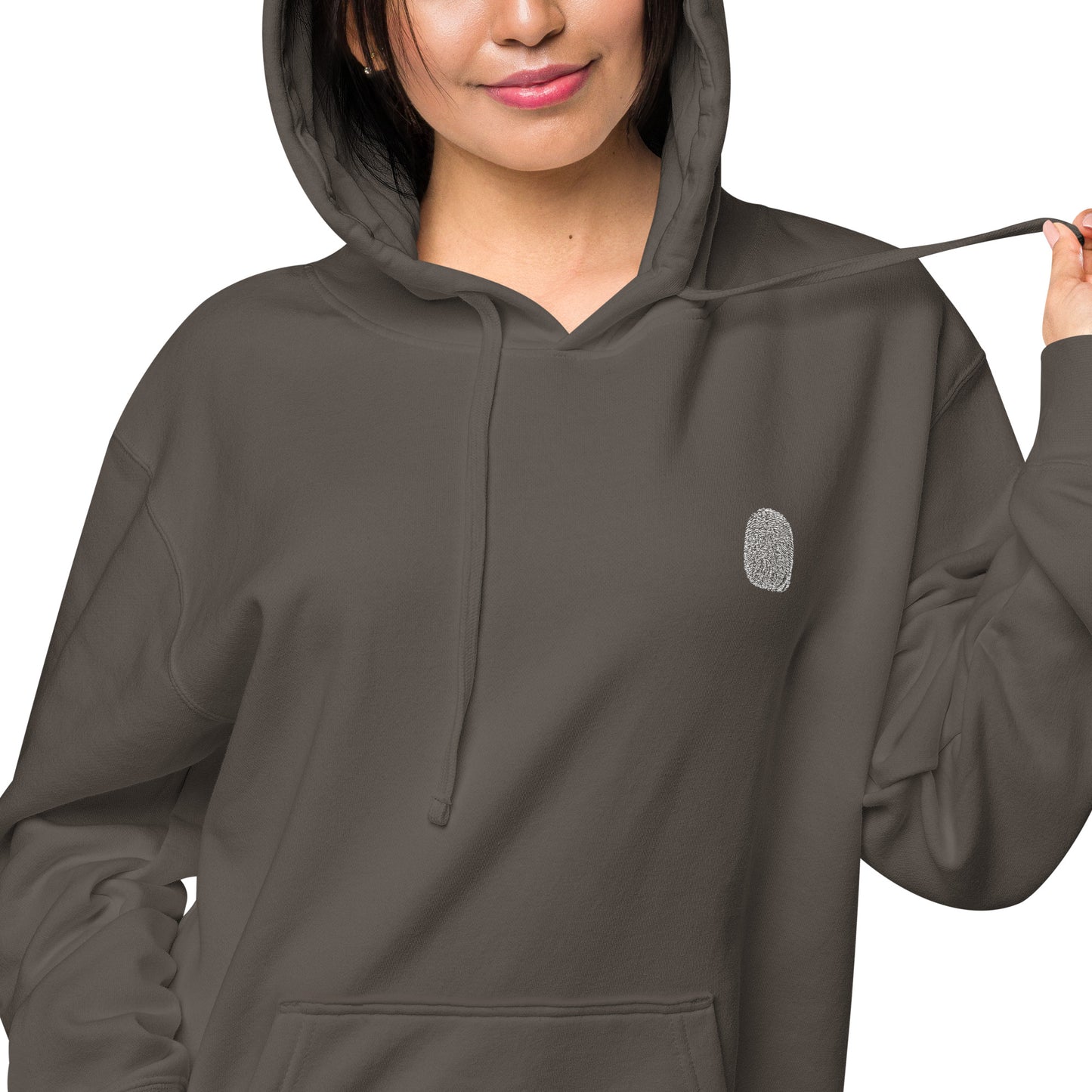 Anthromo Thumb Print Unisex pigment-dyed hoodie