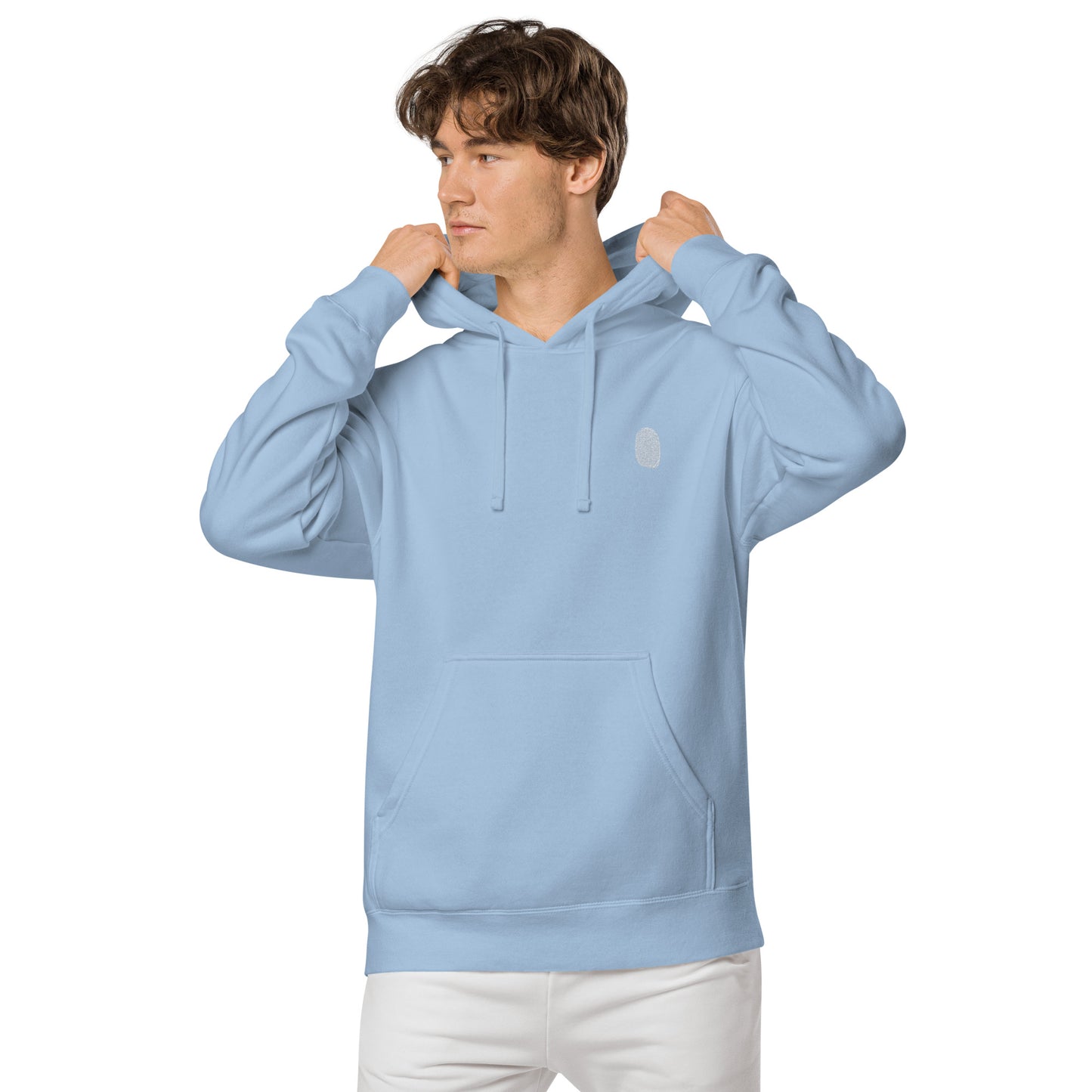 Anthromo Thumb Print Unisex pigment-dyed hoodie
