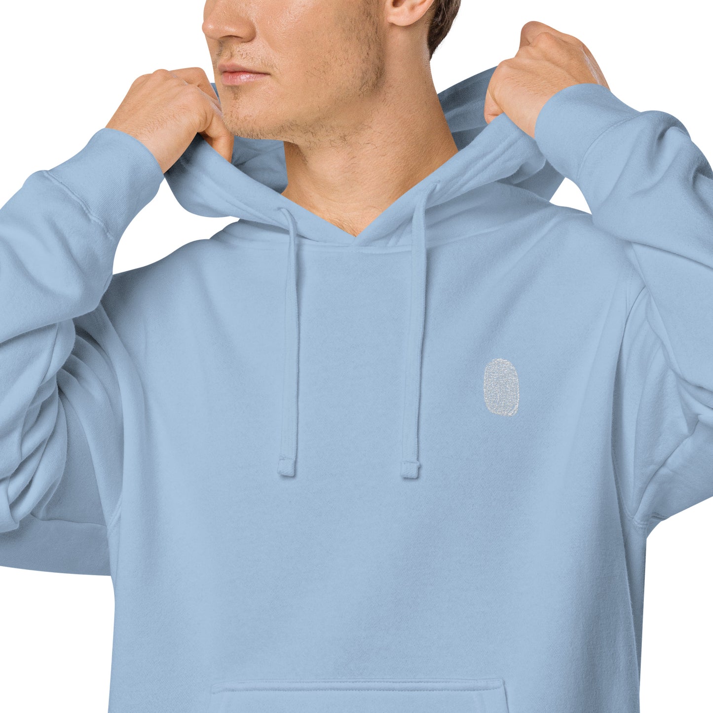 Anthromo Thumb Print Unisex pigment-dyed hoodie