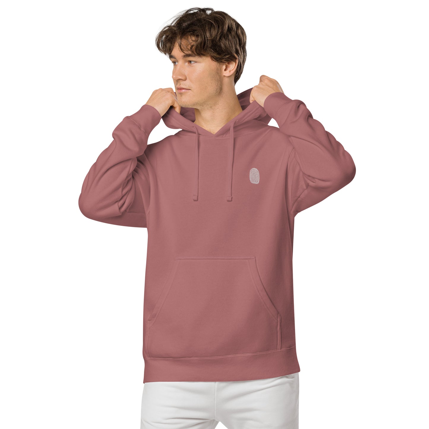 Anthromo Thumb Print Unisex pigment-dyed hoodie