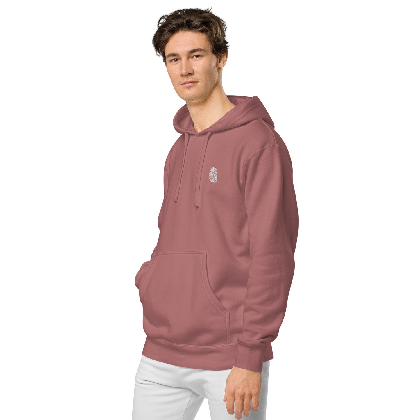 Anthromo Thumb Print Unisex pigment-dyed hoodie
