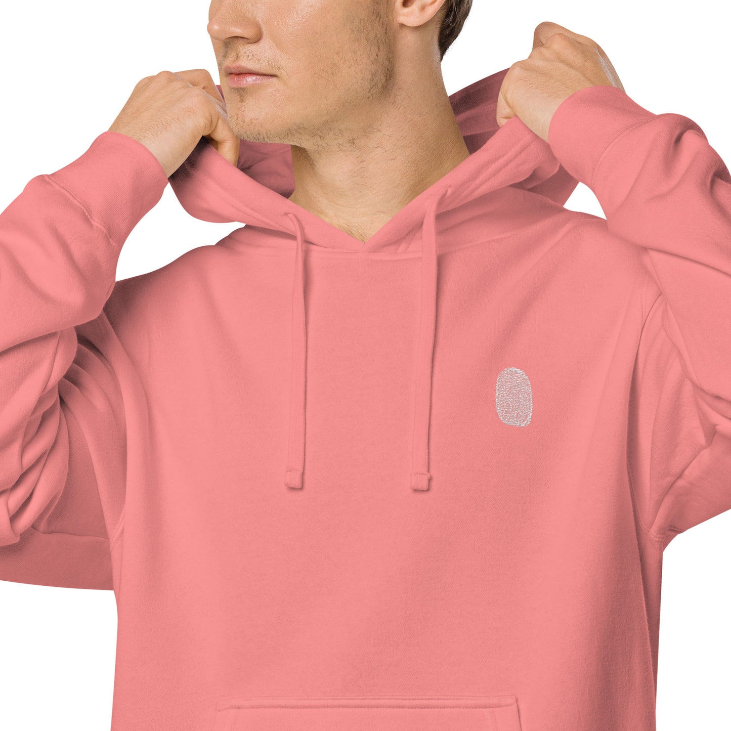 Anthromo Thumb Print Unisex pigment-dyed hoodie