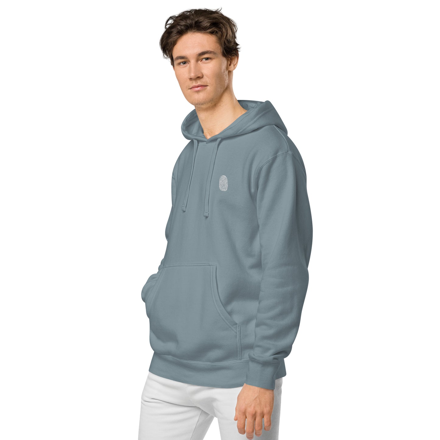 Anthromo Thumb Print Unisex pigment-dyed hoodie