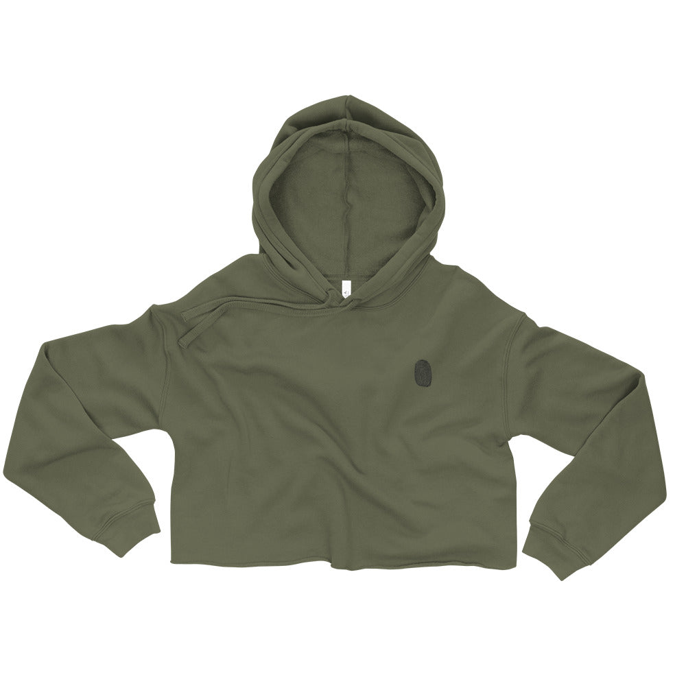 Anthromo Thumb Print Crop Hoodie