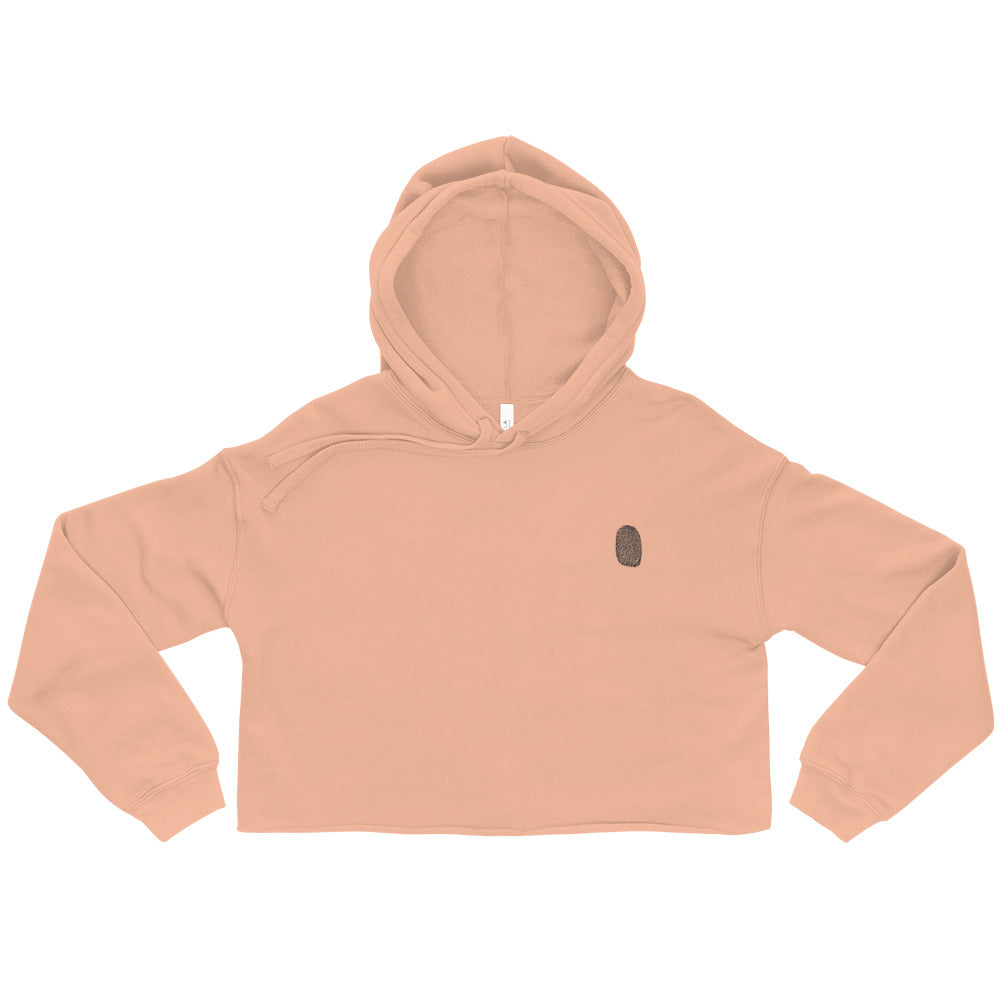 Anthromo Thumb Print Crop Hoodie