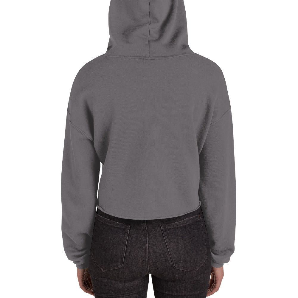 Anthromo Thumb Print Crop Hoodie