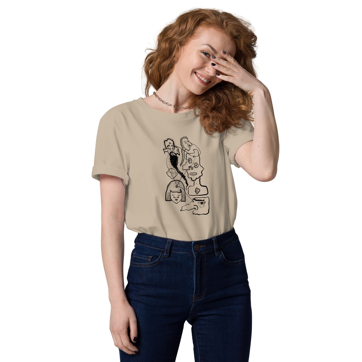 Anthromo Channeling Unisex organic cotton t-shirt